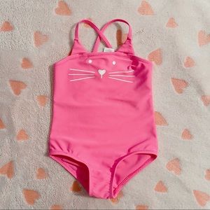 SOLD Carter’s | OshKosh B’gosh | Swimwear | Pink Kitty Cat Bathing Suit